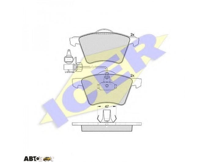 Тормозные колодки ICER 141350, цена: 2 523 грн.