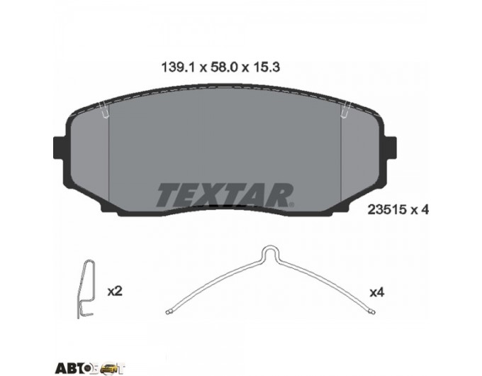 Гальмівні колодки Textar 2351505, ціна: 4 010 грн.