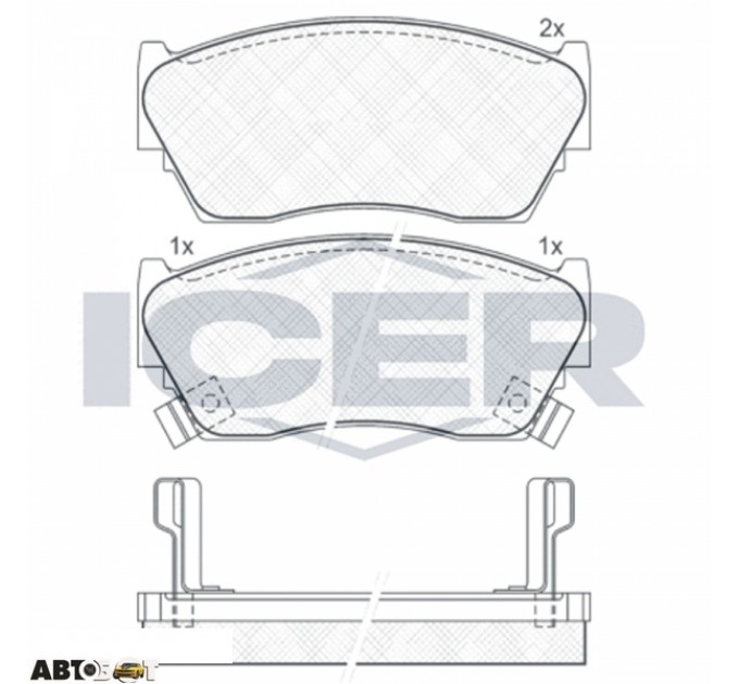 Тормозные колодки ICER 180882, цена: 780 грн.