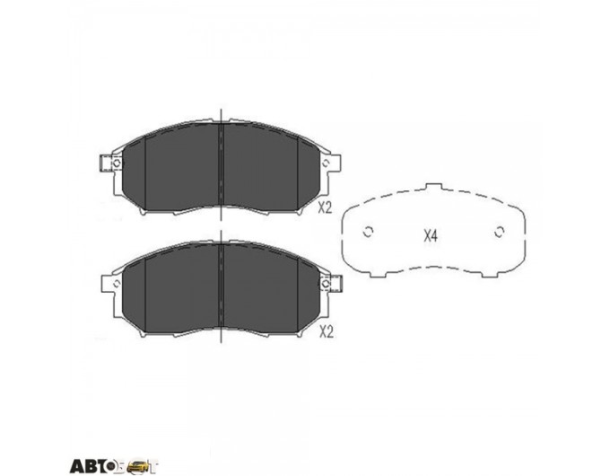 Тормозные колодки KAVO PARTS KBP-6567, цена: 2 063 грн.