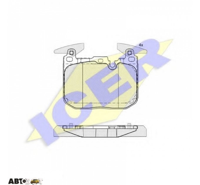 Тормозные колодки ICER 182093, цена: 3 673 грн.