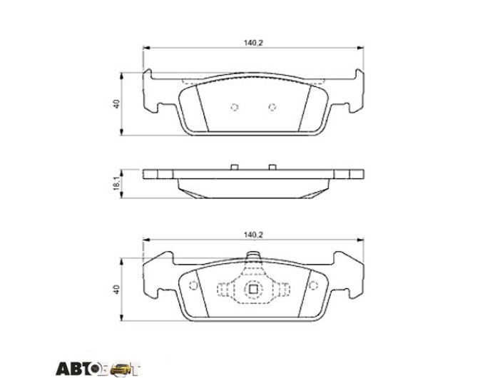 Тормозные колодки Bosch 0 986 494 697, цена: 1 925 грн.