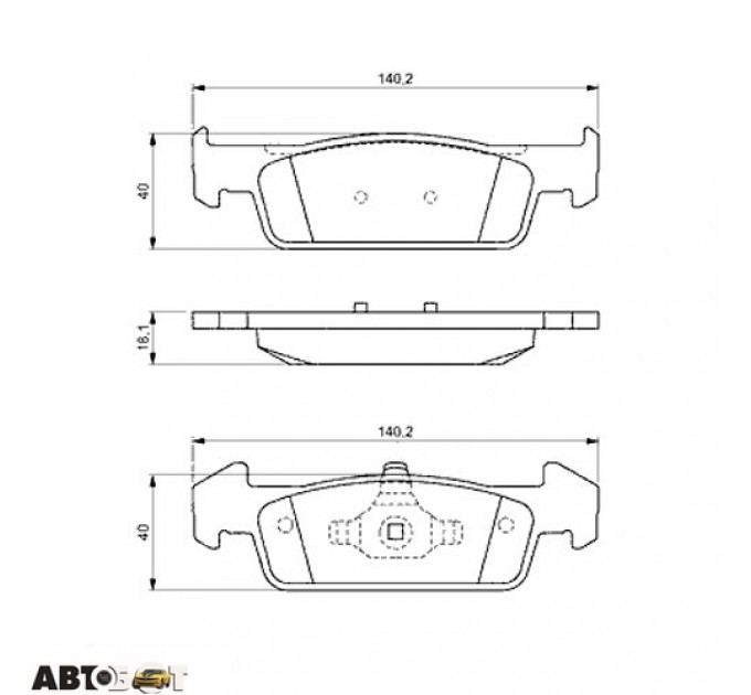 Гальмівні колодки Bosch 0 986 494 697, ціна: 1 048 грн.