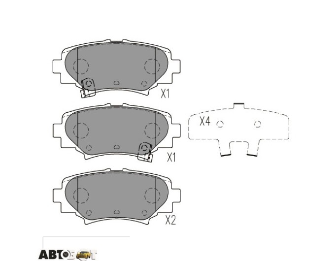 Тормозные колодки KAVO PARTS KBP-4575, цена: 1 869 грн.