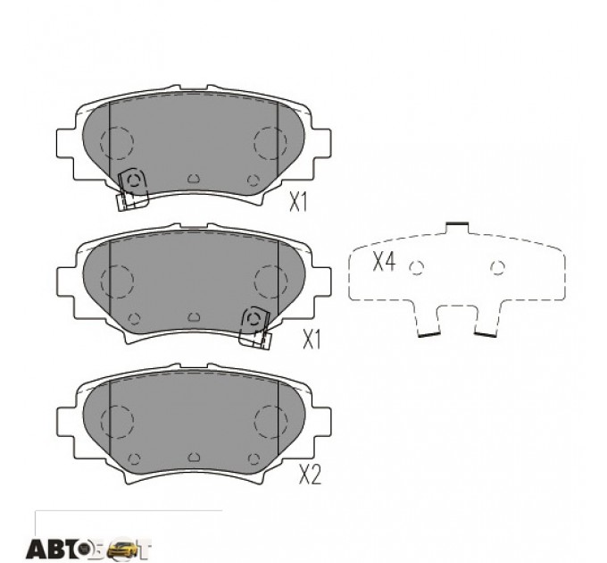 Тормозные колодки KAVO PARTS KBP-4575, цена: 1 018 грн.