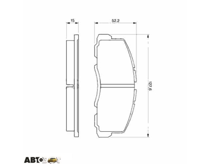 Тормозные колодки Bosch 0 986 469 550, цена: 2 136 грн.
