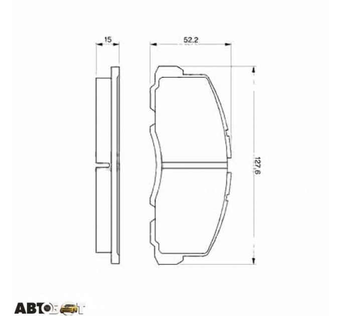 Тормозные колодки Bosch 0 986 469 550, цена: 1 163 грн.