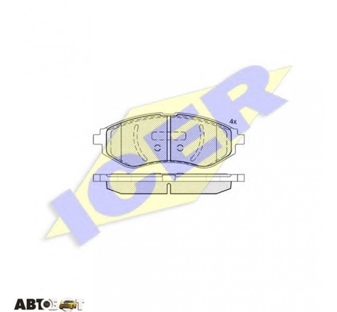 Тормозные колодки ICER 181566, цена: 866 грн.