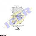 Гальмівні колодки ICER 182005, ціна: 2 872 грн.