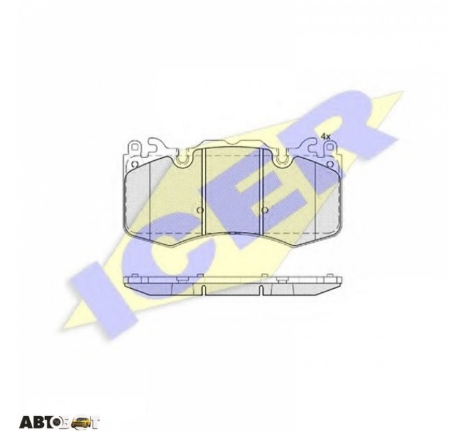 Гальмівні колодки ICER 181956, ціна: 2 236 грн.