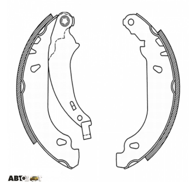 Тормозные колодки ABE C0P019ABE, цена: 789 грн.