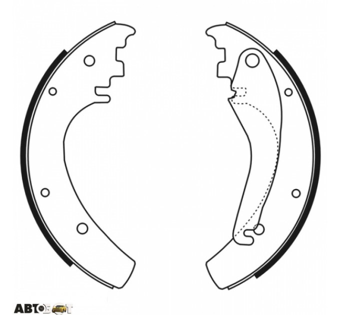 Тормозные колодки ABE C0M010ABE, цена: 2 639 грн.