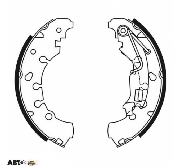 Гальмівні колодки ABE C0F030ABE, ціна: 1 012 грн.