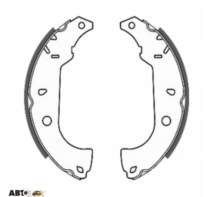 Тормозные колодки ABE C0F004ABE, цена: 881 грн.