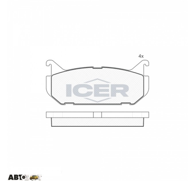 Тормозные колодки ICER 181110, цена: 650 грн.