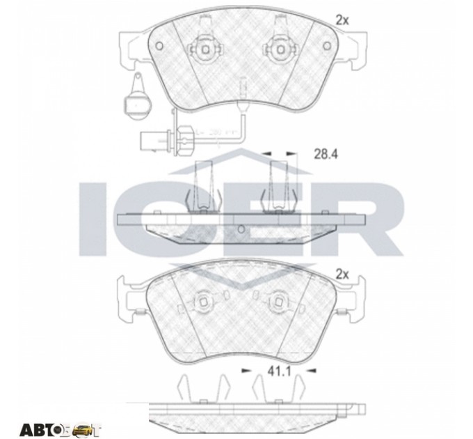 Тормозные колодки ICER 181725, цена: 3 613 грн.