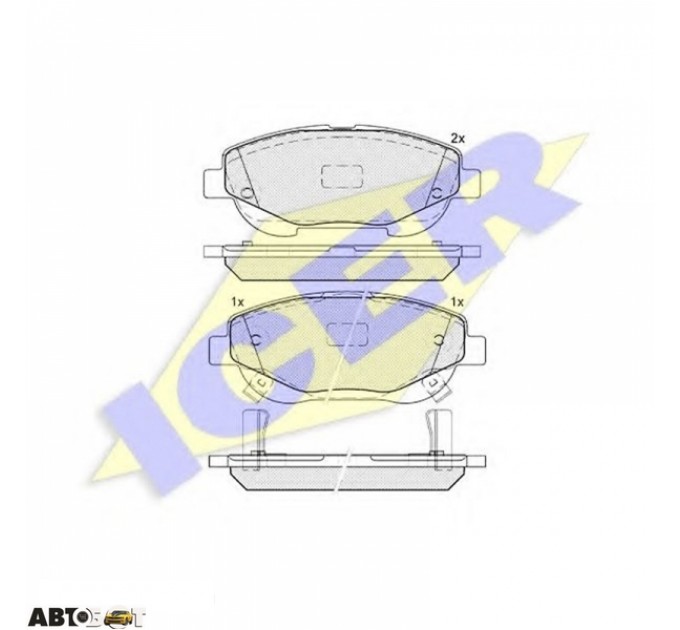 Тормозные колодки ICER 182022, цена: 1 804 грн.