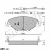 Тормозные колодки METELLI 22-0331-0, цена: 1 539 грн.