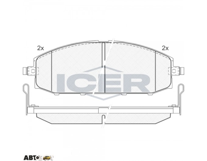 Тормозные колодки ICER 181448, ціна: 2 870 грн.