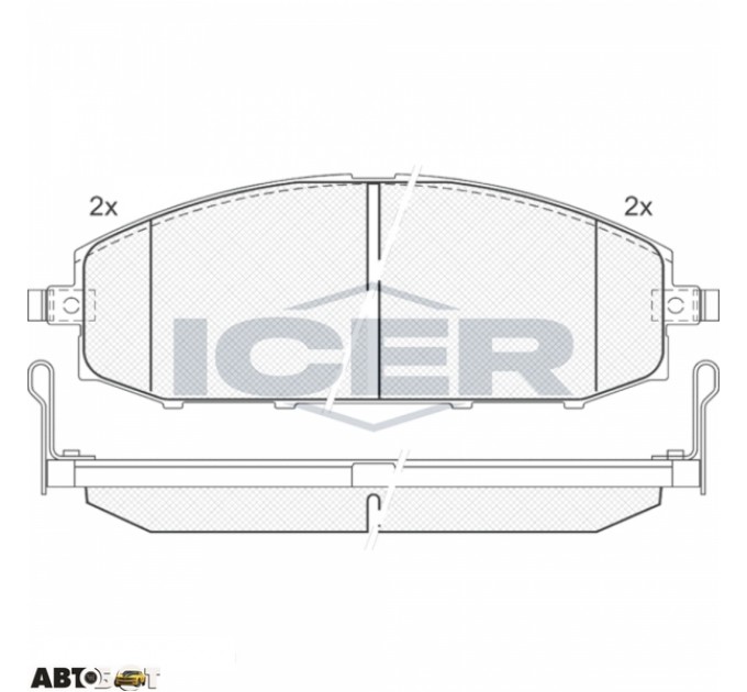 Тормозные колодки ICER 181448, цена: 1 578 грн.