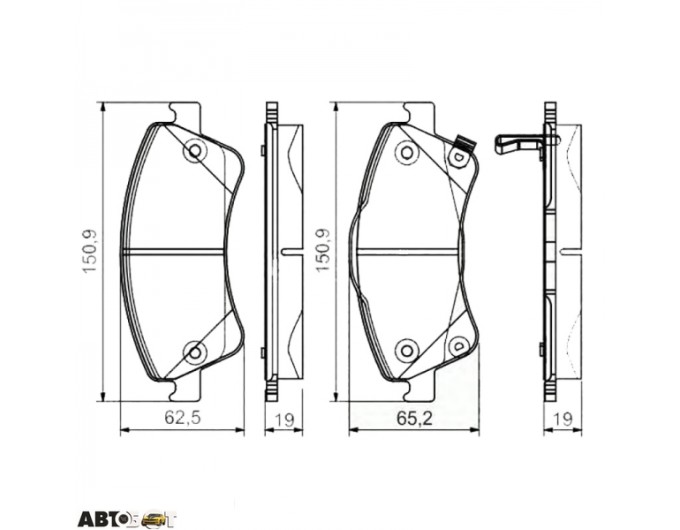 Тормозные колодки Bosch 0 986 495 106, цена: 2 658 грн.