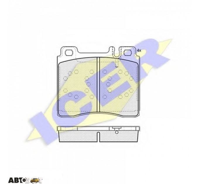 Тормозные колодки ICER 181158, цена: 1 201 грн.