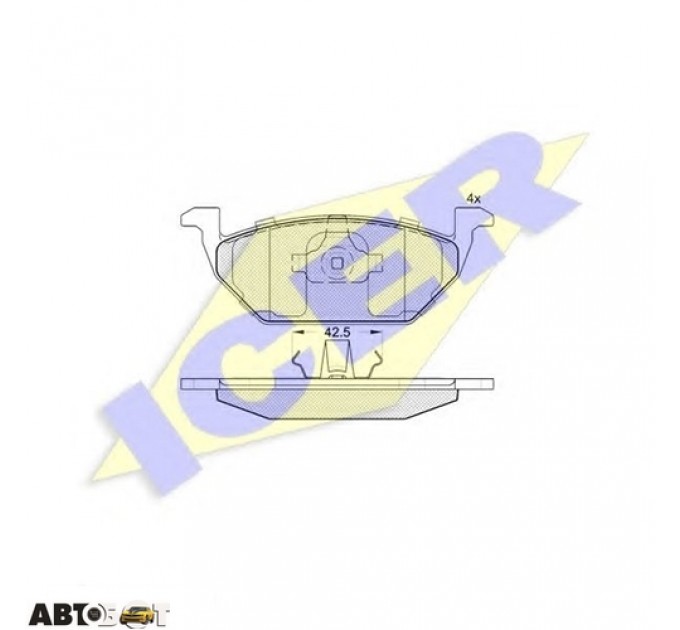 Тормозные колодки ICER 181184, цена: 1 012 грн.