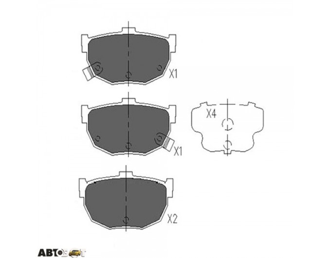 Тормозные колодки KAVO PARTS KBP-3007, цена: 1 134 грн.