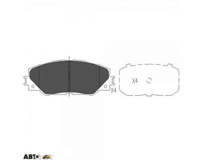 Тормозные колодки KAVO PARTS KBP-9026, цена: 1 832 грн.