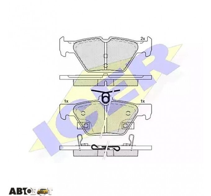 Гальмівні колодки ICER 182242, ціна: 1 285 грн.