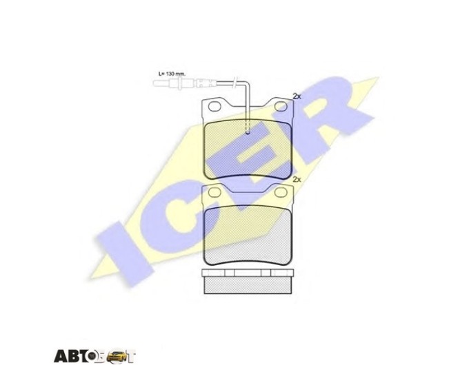 Тормозные колодки ICER 141241, цена: 1 360 грн.