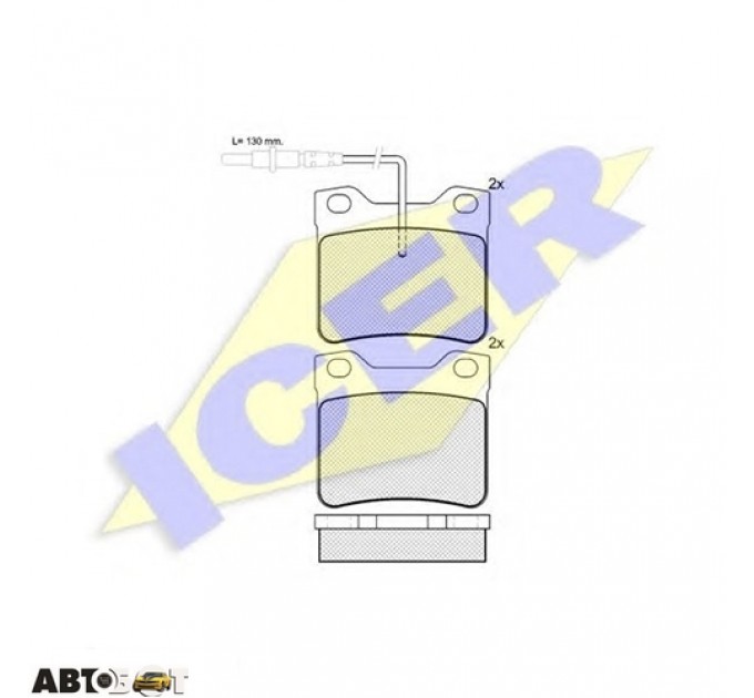 Гальмівні колодки ICER 141241, ціна: 740 грн.