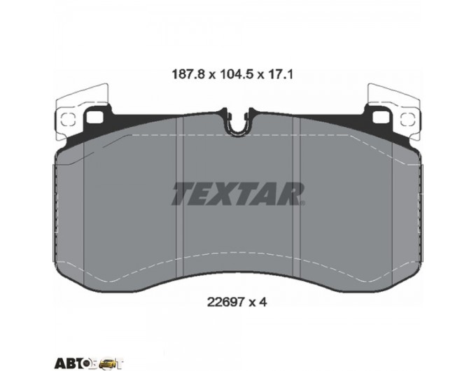 Гальмівні колодки Textar 2269701, ціна: 18 510 грн.