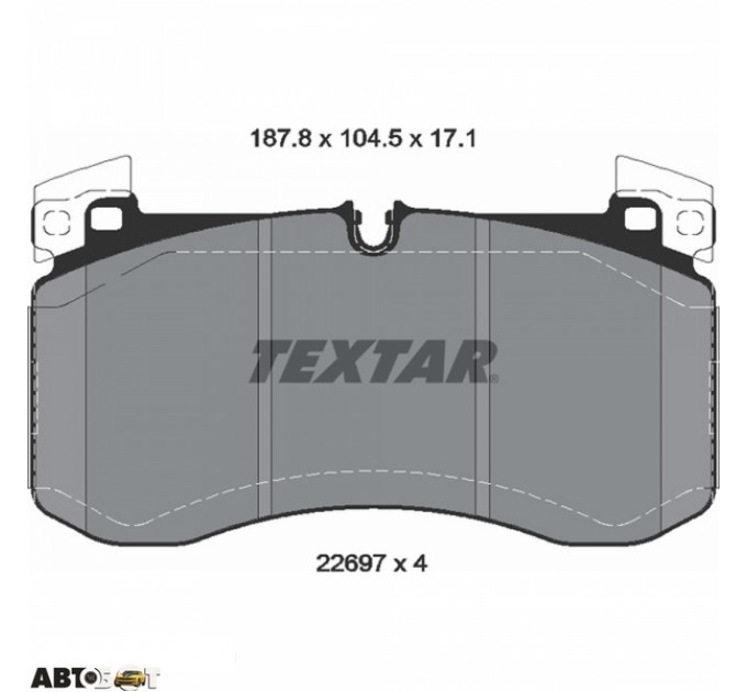 Гальмівні колодки Textar 2269701, ціна: 10 078 грн.