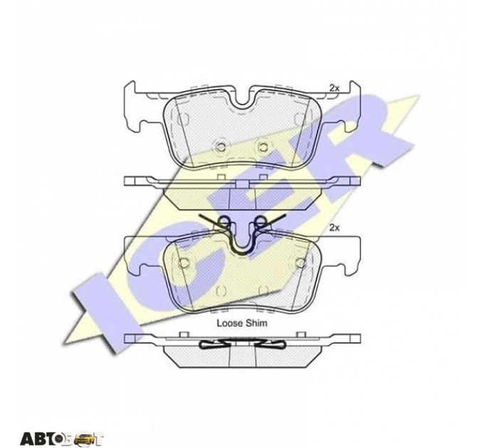 Гальмівні колодки ICER 182193, ціна: 1 142 грн.
