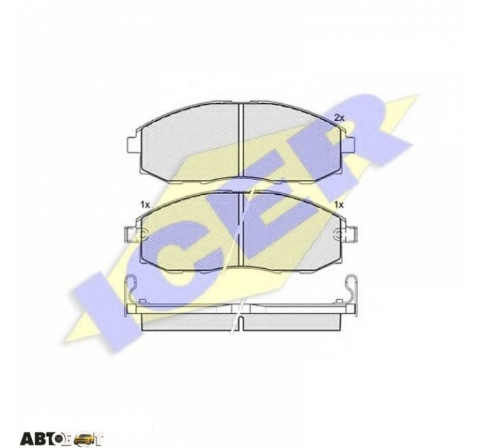 Тормозные колодки ICER 141266, цена: 1 038 грн.