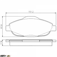 Тормозные колодки Bosch 0 986 495 266