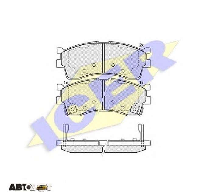 Тормозные колодки ICER 181610, цена: 1 168 грн.