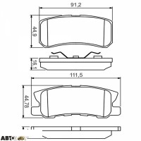 Тормозные колодки Bosch 0 986 495 357