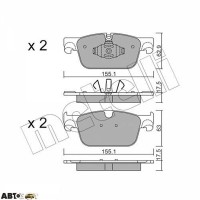 Тормозные колодки METELLI 22-1119-0