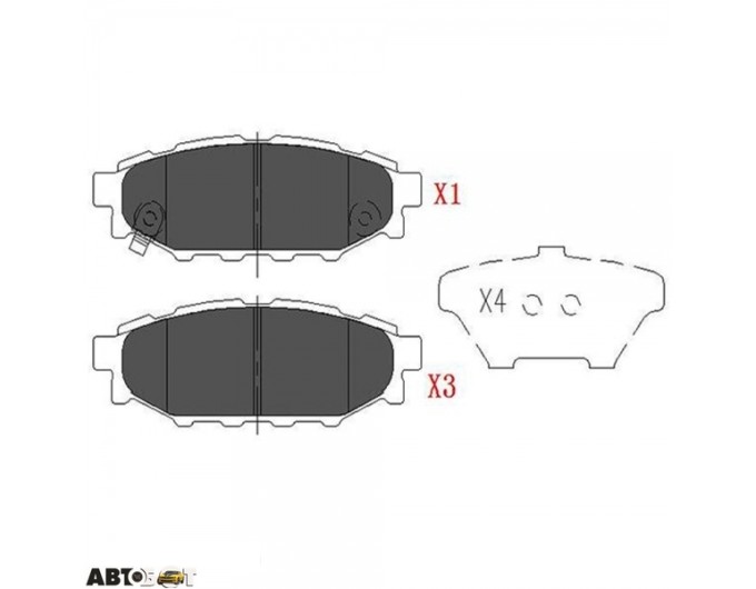 Тормозные колодки KAVO PARTS KBP-8005, цена: 1 255 грн.