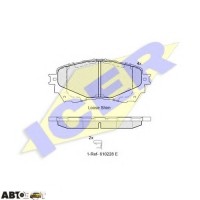 Гальмівні колодки ICER 182126