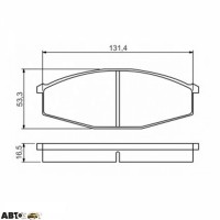 Тормозные колодки Bosch 0 986 494 566