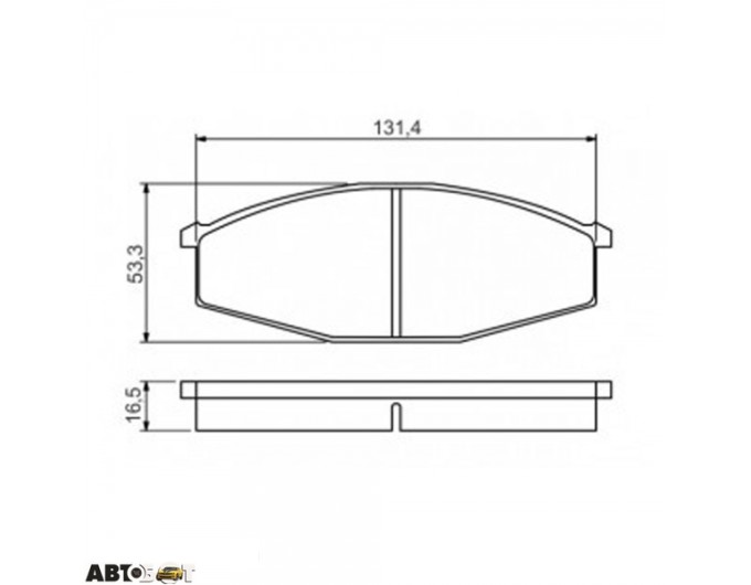 Тормозные колодки Bosch 0 986 494 566, цена: 1 733 грн.