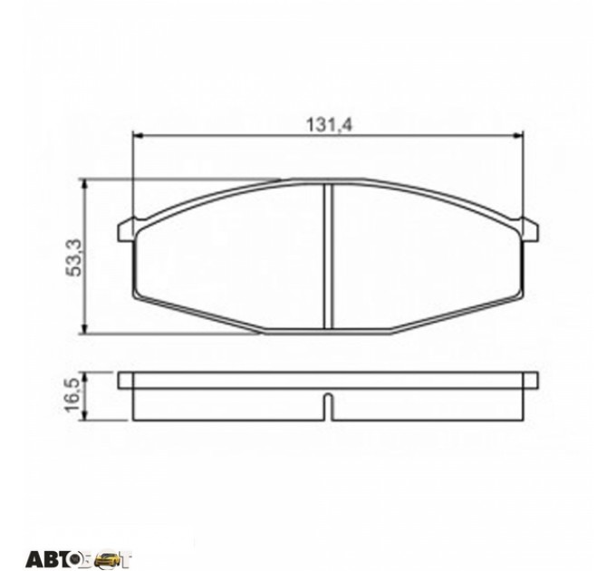 Тормозные колодки Bosch 0 986 494 566, цена: 944 грн.