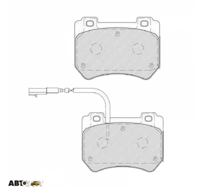 Гальмівні колодки FERODO FE FDB4206, ціна: 2 689 грн.