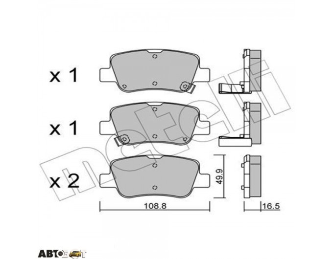 Тормозные колодки METELLI 22-0881-0, цена: 2 819 грн.