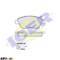 Гальмівні колодки ICER 181648701