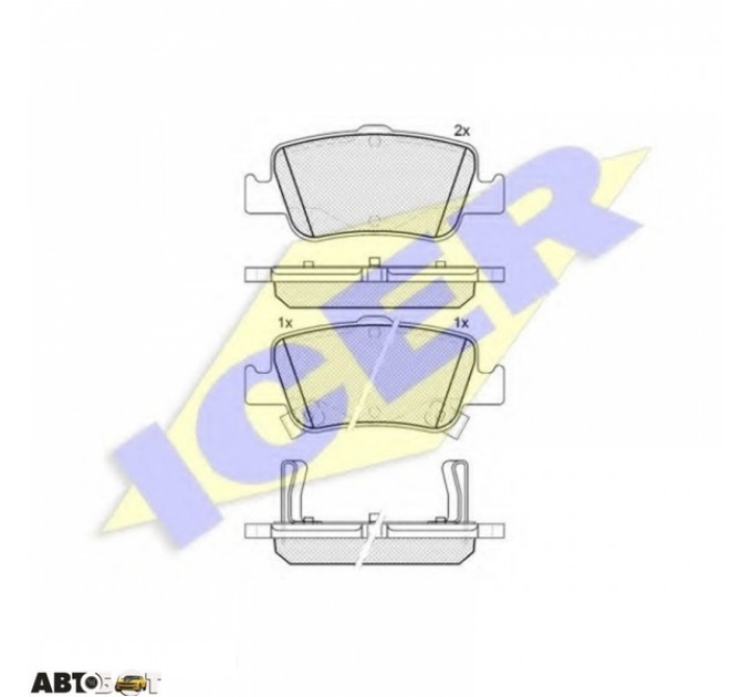 Тормозные колодки ICER 181870, цена: 905 грн.
