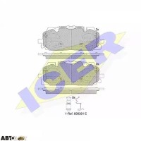 Тормозные колодки ICER 182254